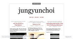 Desktop Screenshot of jungyunchoi.wordpress.com