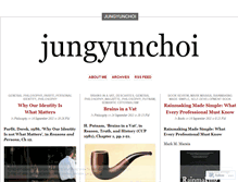 Tablet Screenshot of jungyunchoi.wordpress.com