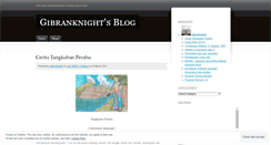 Desktop Screenshot of gibranknight.wordpress.com