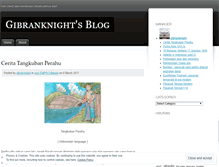 Tablet Screenshot of gibranknight.wordpress.com