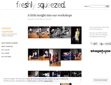 Tablet Screenshot of freshlysqueezedblog.wordpress.com