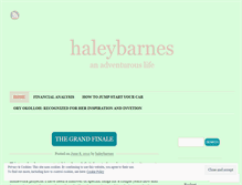 Tablet Screenshot of haleybarnes.wordpress.com