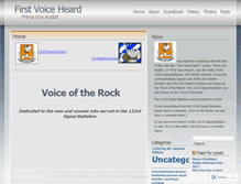 Tablet Screenshot of firstvoice.wordpress.com