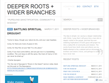 Tablet Screenshot of deeperrootswiderbranches.wordpress.com