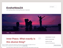 Tablet Screenshot of evolvenowza.wordpress.com