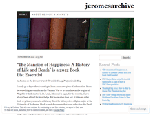 Tablet Screenshot of jeromesarchive.wordpress.com