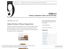 Tablet Screenshot of gallery9sydney.wordpress.com