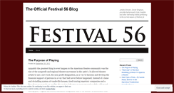 Desktop Screenshot of festival56drama.wordpress.com