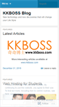 Mobile Screenshot of kkboss.wordpress.com
