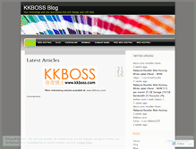 Tablet Screenshot of kkboss.wordpress.com