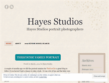 Tablet Screenshot of hayesstudios.wordpress.com