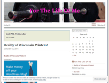Tablet Screenshot of forthelifeofme.wordpress.com