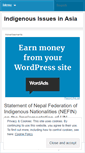 Mobile Screenshot of indigenousissuesinasia.wordpress.com