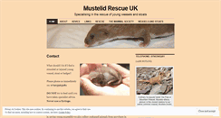 Desktop Screenshot of mustelidrescue.wordpress.com