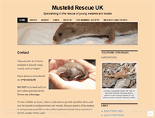 Tablet Screenshot of mustelidrescue.wordpress.com