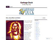 Tablet Screenshot of garbageduck.wordpress.com