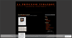 Desktop Screenshot of laprincesseturandot.wordpress.com