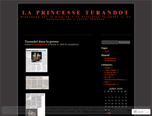 Tablet Screenshot of laprincesseturandot.wordpress.com