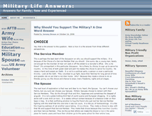 Tablet Screenshot of militaryanswers.wordpress.com