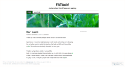 Desktop Screenshot of fattack.wordpress.com