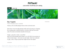 Tablet Screenshot of fattack.wordpress.com