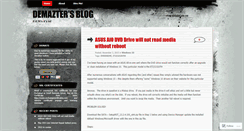 Desktop Screenshot of demazter.wordpress.com
