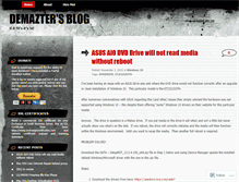 Tablet Screenshot of demazter.wordpress.com