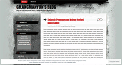 Desktop Screenshot of gilangmanyun.wordpress.com