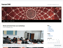 Tablet Screenshot of hanan144.wordpress.com