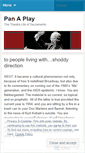 Mobile Screenshot of panaplay.wordpress.com