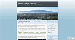 Desktop Screenshot of cleanairkapiti.wordpress.com