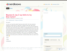 Tablet Screenshot of nerdknows.wordpress.com