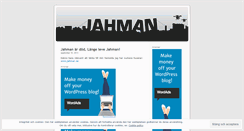 Desktop Screenshot of jahman.wordpress.com