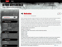 Tablet Screenshot of dfordifference.wordpress.com