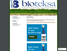 Tablet Screenshot of bioteksa.wordpress.com