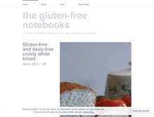 Tablet Screenshot of glutenfreenotebooks.wordpress.com