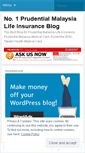 Mobile Screenshot of insuransprudential.wordpress.com