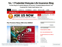 Tablet Screenshot of insuransprudential.wordpress.com