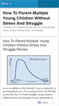 Mobile Screenshot of bloghowtoparentmultiple.wordpress.com