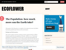 Tablet Screenshot of ecoflower.wordpress.com