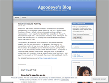 Tablet Screenshot of agoodeye.wordpress.com