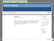 Tablet Screenshot of parejasecuador.wordpress.com