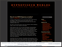 Tablet Screenshot of hypnotiseur.wordpress.com