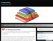 Tablet Screenshot of mangoreading.wordpress.com
