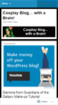 Mobile Screenshot of cosplaybrain.wordpress.com