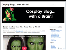 Tablet Screenshot of cosplaybrain.wordpress.com