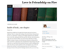 Tablet Screenshot of loveisfriendshiponfire.wordpress.com
