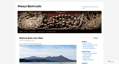 Desktop Screenshot of alwaysbackroads.wordpress.com