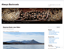Tablet Screenshot of alwaysbackroads.wordpress.com