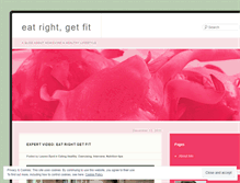 Tablet Screenshot of eatrightgetfit.wordpress.com